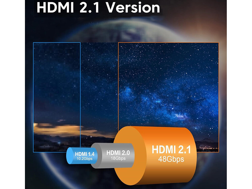 Hdmi 2.1 videokaapeli ultranopea 8k 60hz 4k 120hz hq kulta, 3m hinta ja tiedot | Kaapelit ja adapterit | hobbyhall.fi