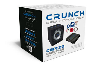 Crunch CBP500 "GroundPounder" hinta ja tiedot | Autokaiuttimet | hobbyhall.fi