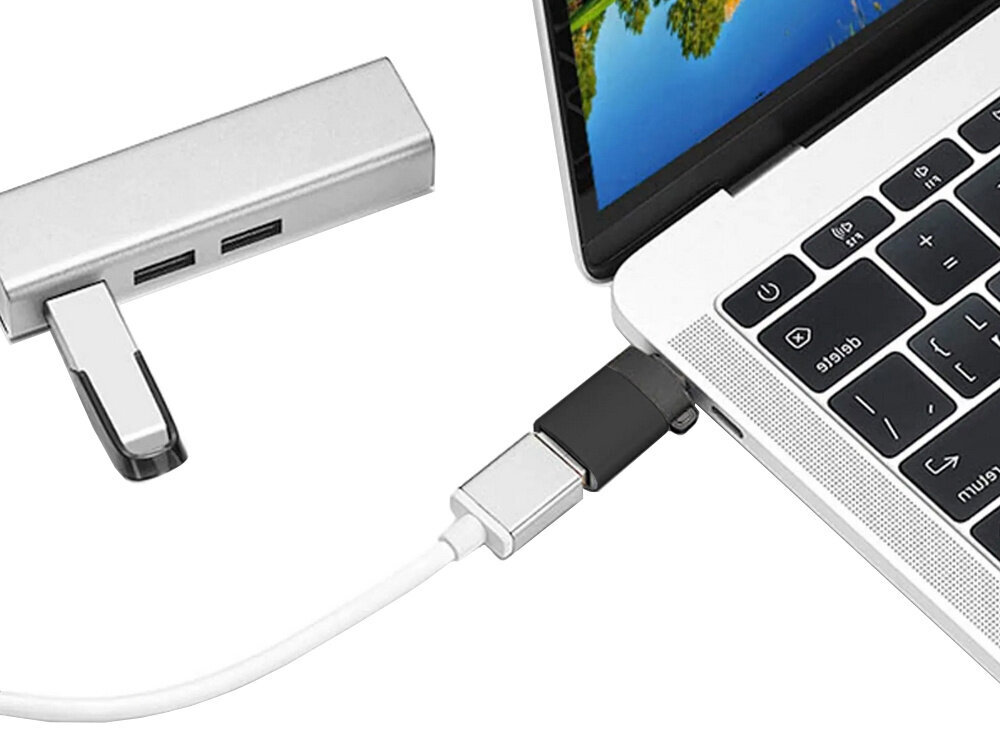 USB-C-sovitin USB 3.0:aan hinta ja tiedot | Adapterit | hobbyhall.fi