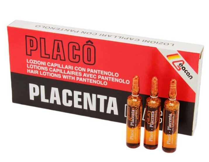 Istukka- ampullit hiusten kasvulle Placenta Placo, 12x10ml hinta ja tiedot | Naamiot, öljyt ja seerumit | hobbyhall.fi