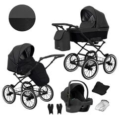 Lastenvaunut Romantic Kunert 3in1 Black Eco hinta ja tiedot | Vaunut ja rattaat | hobbyhall.fi