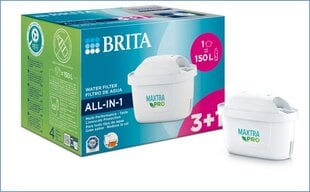 Vedensuodatinpatruuna Brita Maxtra Pro ALL-IN-ONE, 4 kpl. hinta ja tiedot | Veden suodatinkannut ja suodattimet | hobbyhall.fi