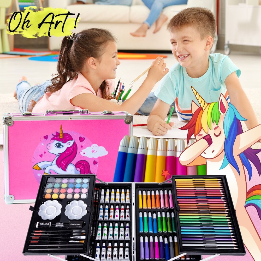 Maalaussetti Unicorn Oh Art!, 145 d. hinta ja tiedot | Taide- ja askartelutarvikkeet | hobbyhall.fi