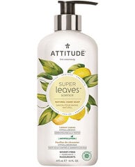 Sitruunanlehtiuutetta sisältävä käsisaippua Attitude Super Leaves Hand Soap Lemon Leaves 473 ml hinta ja tiedot | Attitude Hajuvedet ja kosmetiikka | hobbyhall.fi