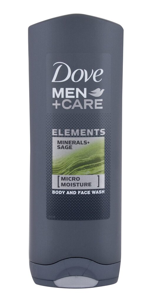 Dove Men + Care Elements suihkugeeli miehelle 250 ml hinta ja tiedot | Suihkusaippuat ja suihkugeelit | hobbyhall.fi