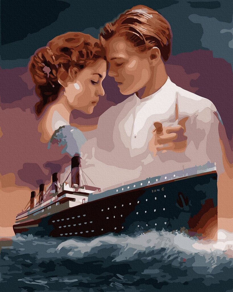 Maalaa numeroittain Titanic Tapymas.lt 40x50 cm hinta ja tiedot | Maalaa numeroiden mukaan | hobbyhall.fi