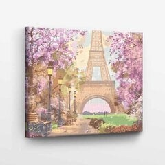 Maalaa numeroittain Kävely Eiffel-tornille Tapymas.lt 40x50 cm hinta ja tiedot | Maalaa numeroiden mukaan | hobbyhall.fi