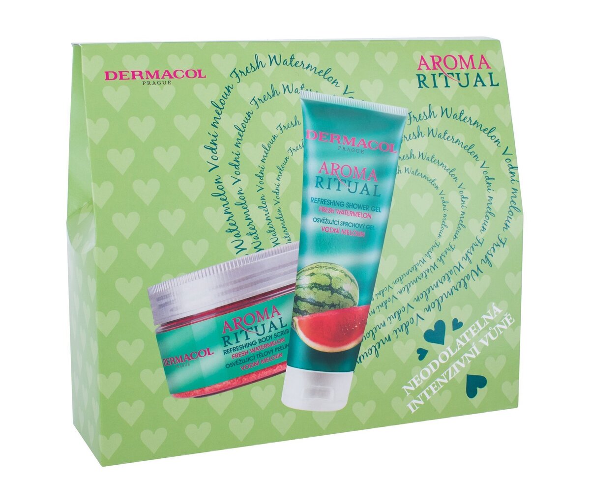 Dermacol Aroma Ritual Fresh Watermelon -lahjapakkaus hinta ja tiedot | Suihkusaippuat ja suihkugeelit | hobbyhall.fi