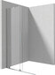 Deante Prizma Walk-in liukuva suihkuseinä, Brushed steel, 90x195 cm hinta ja tiedot | Suihkuseinät ja -ovet | hobbyhall.fi