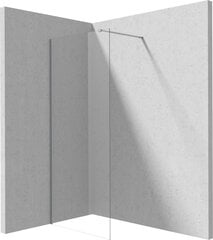 Deante Prizma Walk-in suihkuseinä, Brushed steel, 90x195 cm hinta ja tiedot | Suihkuseinät ja -ovet | hobbyhall.fi