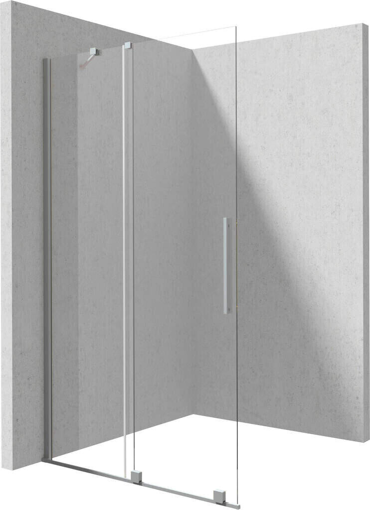 Deante Prizma Walk-in liukuva suihkuseinä, Brushed steel, 100x195 cm hinta ja tiedot | Suihkuseinät ja -ovet | hobbyhall.fi