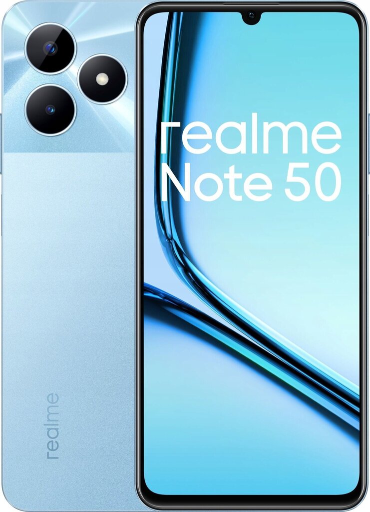 Realme Note 50 4G 3GB/64GB Dual Sim Blue hinta ja tiedot | Matkapuhelimet | hobbyhall.fi