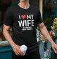 I Love My Wife -miesten T-paita, M hinta ja tiedot | Hauskat t-paidat | hobbyhall.fi