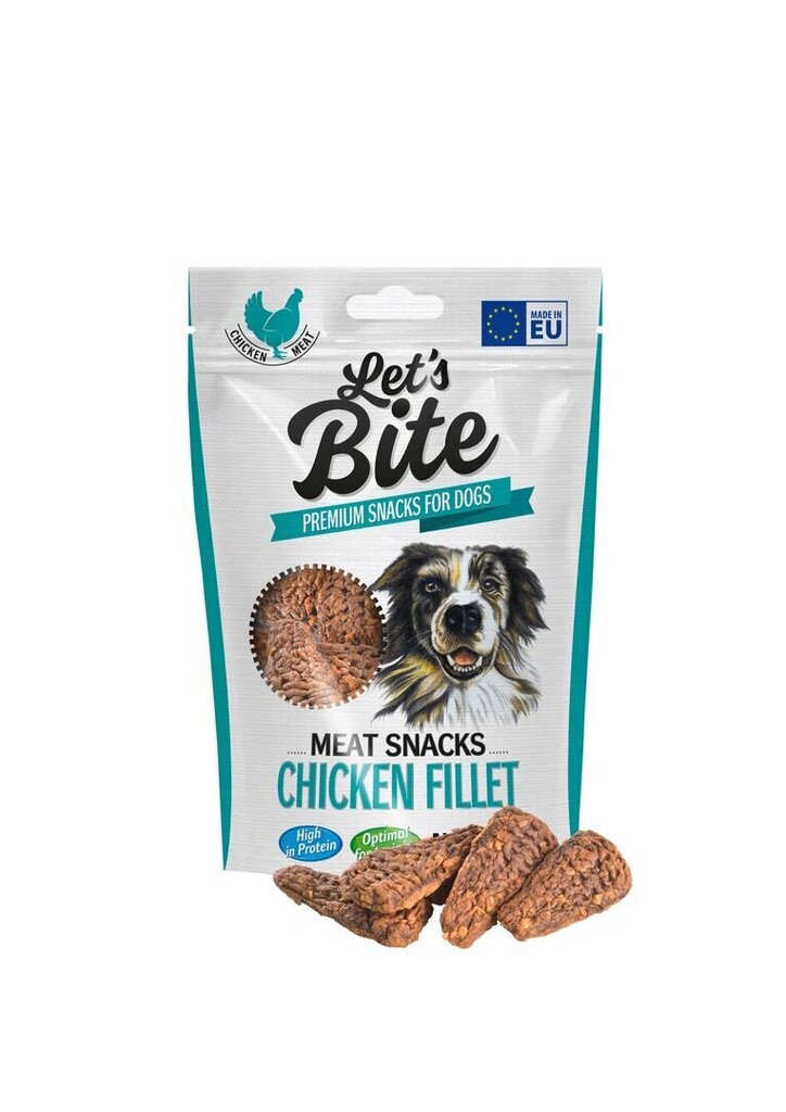 Let's Bite Chicken Fillet puruherkku koirille 80g hinta ja tiedot | Koiran herkut | hobbyhall.fi