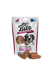 Let's Bite Duck Fillet puruherkku koirille 80g hinta ja tiedot | Koiran herkut | hobbyhall.fi