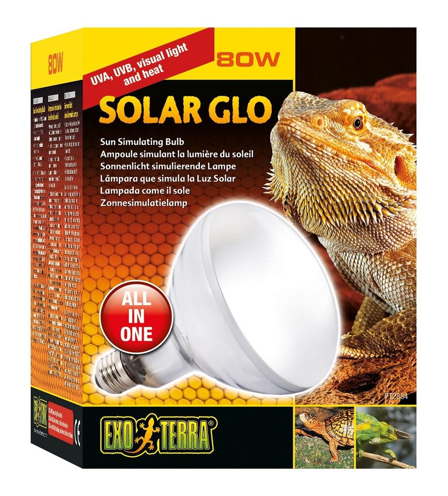 Terraariovalaisin Exoterra Solar Glo PT2334, valkoinen hinta ja tiedot | Eksoottisten lemmikkien tarvikkeet | hobbyhall.fi