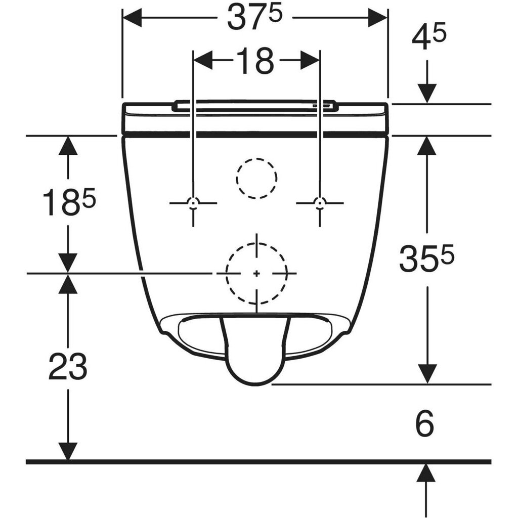 Geberit AquaClean Sela WC-ruukku huuhtelutoiminnolla, riippuva WC-ruukku, valkoinen kiiltävällä kromiyksityiskohdalla 146.250.21.1 hinta ja tiedot | WC-istuimet | hobbyhall.fi