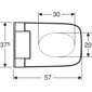 Geberit AquaClean Sela WC-ruukku huuhtelutoiminnolla, riippuva WC-ruukku, valkoinen kiiltävällä kromiyksityiskohdalla 146.250.21.1 hinta ja tiedot | WC-istuimet | hobbyhall.fi