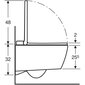 Geberit AquaClean Sela WC-ruukku huuhtelutoiminnolla, riippuva WC-ruukku, valkoinen kiiltävällä kromiyksityiskohdalla 146.250.21.1 hinta ja tiedot | WC-istuimet | hobbyhall.fi