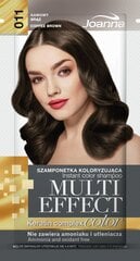 Tonisoiva shampoo Joanna Multi Effect 35 g, 011 Kahvin ruskea hinta ja tiedot | Hiusvärit | hobbyhall.fi