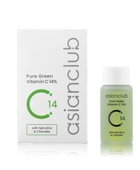 Asian Club - Pure Green C-vitamiini 14%, 15ml - Kirkastava kasvoseerumi C-vitamiinia sisältäen hinta ja tiedot | Kasvoöljyt ja seerumit | hobbyhall.fi