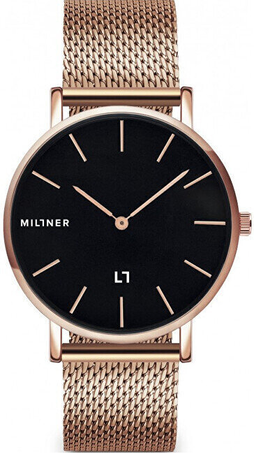 Naisten kello Millner Mayfair S Rose Black 36 mm hinta ja tiedot | Naisten kellot | hobbyhall.fi