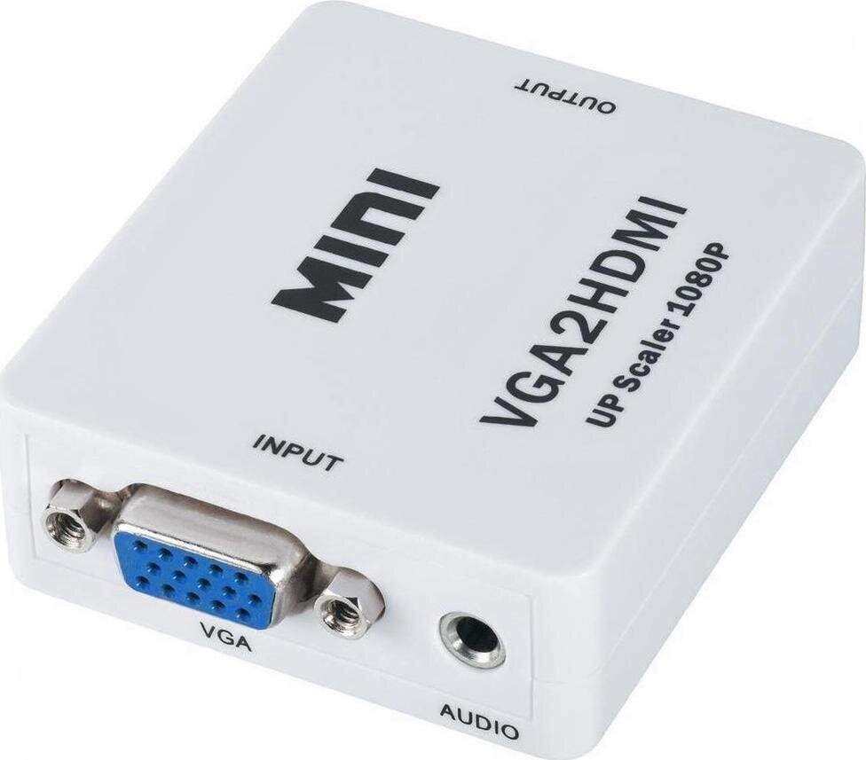 sovitin liitin vga+audio - hdmi hinta ja tiedot | Adapterit | hobbyhall.fi