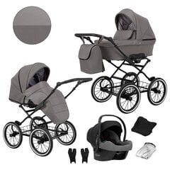 Lastenvaunut Romantic Kunert 3in1 GREY ECO hinta ja tiedot | Vaunut ja rattaat | hobbyhall.fi