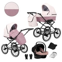 Lastenvaunut Romantic Kunert 3in1 Rosa Eco hinta ja tiedot | Vaunut ja rattaat | hobbyhall.fi