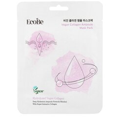 EcoBe Vegan Collagen Ampoule Mask Pack 25ml - kiinteyttävä kollageeninaamio - kiinteyttävä kollageeninaamio hinta ja tiedot | Kasvonaamiot ja silmänalusaamiot | hobbyhall.fi