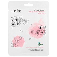 EcoBe Cherry Blossom Ampoule Mask Pack 25ml - Kirkastava naamio kirsikkauutteella varustettuna. hinta ja tiedot | Kasvonaamiot ja silmänalusaamiot | hobbyhall.fi