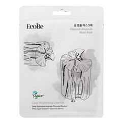 EcoBe Charcoal Ampoule Mask Pack 25ml - Kosteuttava ja puhdistava naamio aktiivihiilellä varustettuna hinta ja tiedot | Kasvonaamiot ja silmänalusaamiot | hobbyhall.fi