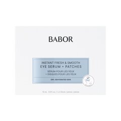 Babor Instant Fresh & Smooth silmäseerumi 15 ml ja pehmusteet 2 kpl hinta ja tiedot | Silmänympärysvoiteet ja seerumit | hobbyhall.fi