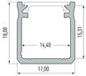 alumiiniset y-profiilit, 2 m hinta ja tiedot | LED-valonauhat | hobbyhall.fi