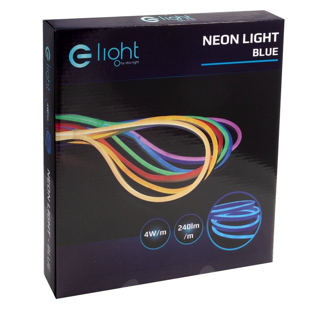 neon flex teippi, sininen 5m 230v hinta ja tiedot | LED-valonauhat | hobbyhall.fi