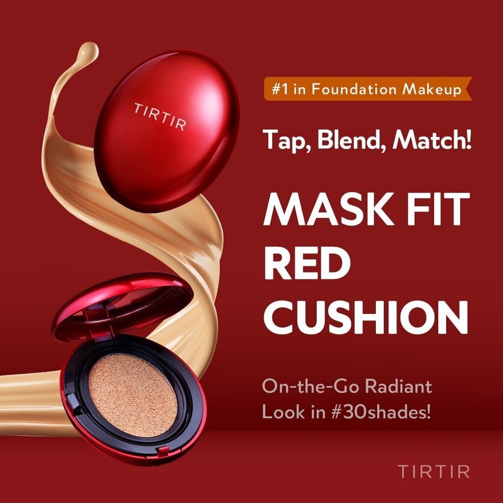 TIRTIR MASK FIT RED CUSHION 21N IVORY - Tyynyn pohjustussävy 21 Natural Ivory - Luonnollinen norsunluu hinta ja tiedot | Meikkivoiteet ja puuterit | hobbyhall.fi