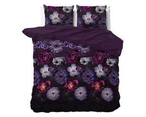 Vuodevaatteet setti Magic Flower 140x220cm, violetti, puuvillasekoitus hinta ja tiedot | Pussilakanat ja tyynyliinat | hobbyhall.fi