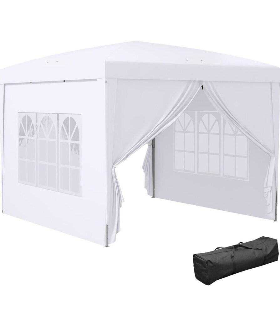 Gazebo -teltta kantolaukulla (valkoinen) hinta ja tiedot | Puutarhapaviljongit | hobbyhall.fi