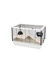 Häkki kaneille Interzoo Bunny 80 De Luxe, 78x48x50 cm, harmaa hinta ja tiedot | Pieneläinten häkit ja tarvikkeet | hobbyhall.fi