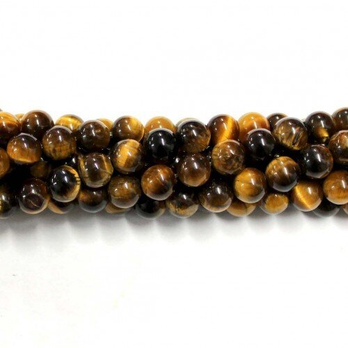 Helmet Tiger Eye 6mm (3706001) hinta ja tiedot | Korujen valmistus ja helmikoristeet | hobbyhall.fi