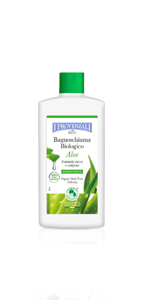 I Provenzali Aloe Organic suihku-ja kylpyvaahto 400ml hinta ja tiedot | Suihkusaippuat ja suihkugeelit | hobbyhall.fi