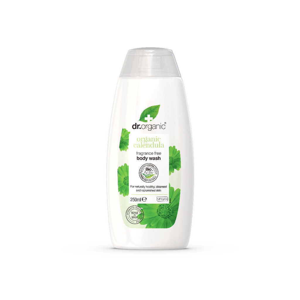 Dr. Organic Calendula suihkugeeli 250 ml hinta ja tiedot | Suihkusaippuat ja suihkugeelit | hobbyhall.fi