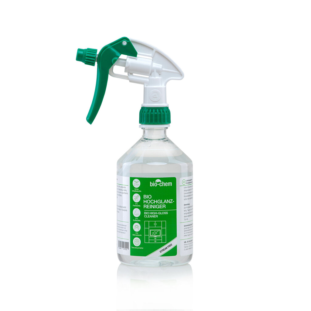 Bio-Chem Ikkunoiden ja kiillon puhdistusaine High Gloss Cleaner, 500 ml hinta ja tiedot | Puhdistusaineet | hobbyhall.fi