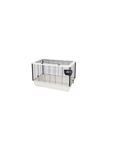 Häkki kaneille Interzoo Bunny 80, 78x48x50 cm, harmaa hinta ja tiedot | Pieneläinten häkit ja tarvikkeet | hobbyhall.fi