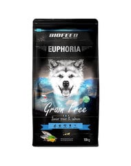 Biofeed Euphoria Gluteeniton Junior trout & salmon, 10 kg hinta ja tiedot | Koiran kuivaruoka | hobbyhall.fi