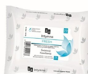 Kosteat intiimipyyhkeet Intymna Fresh 20 kpl hinta ja tiedot | Intiimipesutuotteet | hobbyhall.fi
