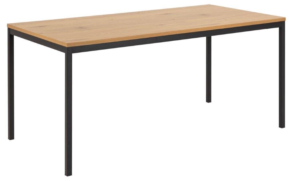 Pöytä Seaford, ruskea/musta hinta ja tiedot | Ruokapöydät | hobbyhall.fi