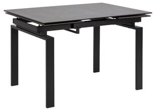 Taitettava pöytä Huddersfield, 120 cm, musta hinta ja tiedot | Ruokapöydät | hobbyhall.fi