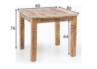 Ruokapöytä Wohnling, ruskea hinta ja tiedot | Ruokapöydät | hobbyhall.fi