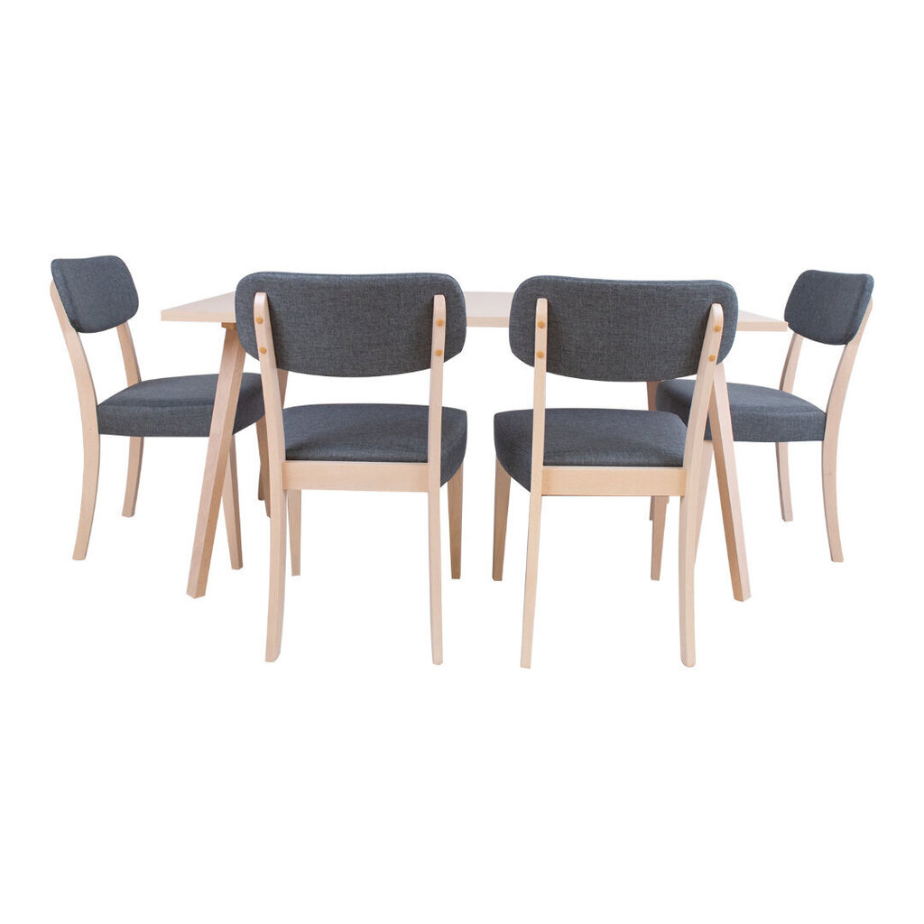 Ruokailuryhmä Adora, pöytä ja 6 tuolia hinta ja tiedot | Ruokailuryhmät | hobbyhall.fi